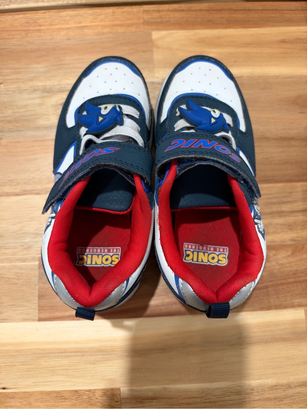 Sonic-themed Kids Sneakers in Blue, White & Red